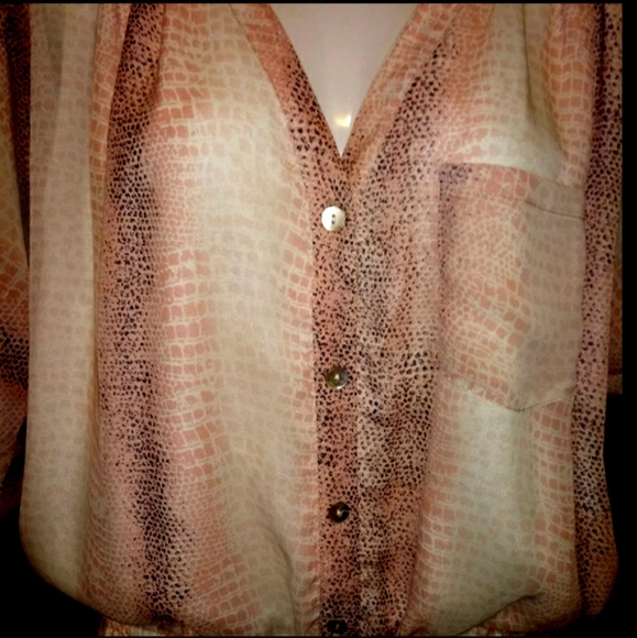 Kaya Di Koko Dress Size M Pink Snakeskin NWOT - Picture 9 of 16